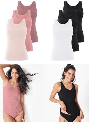 Женская майка широкая бретеля esmara , 3 шт,
размер  m евро 40/42 наш 46/48