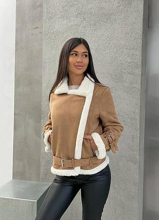 🖍дубленка замшевая