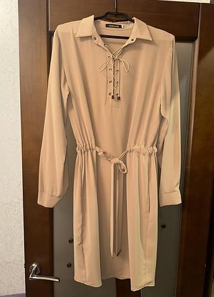 Сукня жіноча roberto cavalli бежева міді 42 розмір
