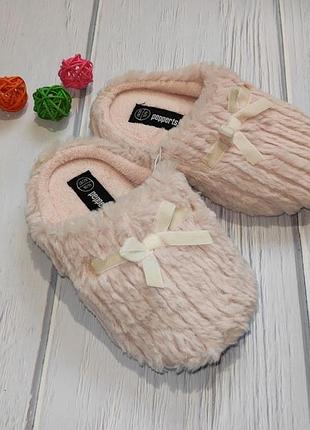 Тапочки для девочки розового цвета