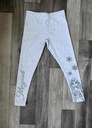 Утеплені лосіни для дівчинки з ельзою крижане серце від disney