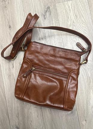 Сумка коричнева кожа