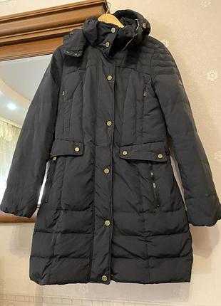 Жіноча довга пухова куртка з капюшоном, жіночий пуховик