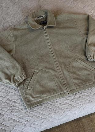 Чоловіча бежева флісова куртка на підкладці