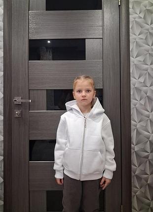 Худи зип подходит как для мальчиков так и для девочек ростом 122_128