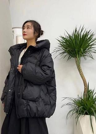 Осіння комфортна куртка вільного крою в наявності в трьох кольорах