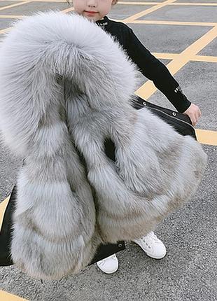 Дитяча зимова куртка парку з хутром