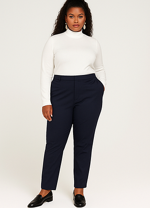 Новые классические штаны цвета дипломат батал р.22