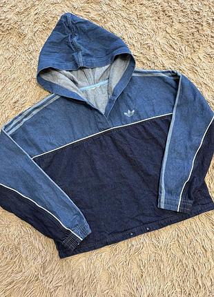 Джинсовий анорак, худі, супер фасон 90х-00х