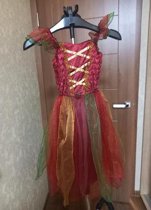 Костюм платье ведьма принцесса осень роз хэллоуин