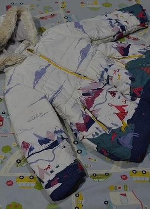 Зимняя демисезонная куртка на девочку marks & spencer m&s 116-122 см 6-7 лет