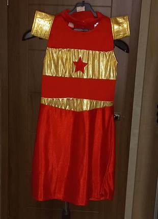 Платье костюм супер девочка утренник хеллоуин хэллоуин