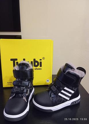 Ботинки зимние tutubi из натуральной кожи