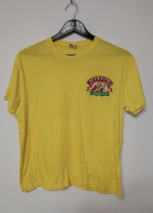 Футболка жіноча жовта, розмір м - l.