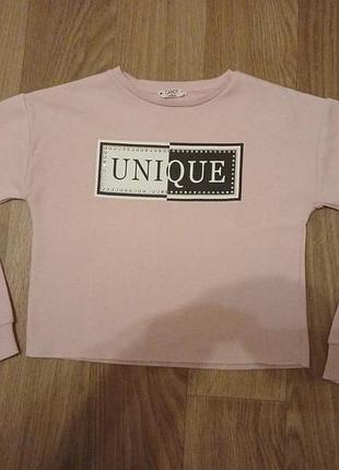 Свитшот h&amp;m на флисе на девочку 10-12 лет