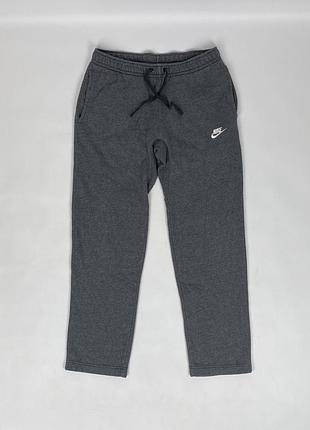 Спортивні штани / брюки nike men’s nsw fleece pants oh 804395-071 теплі сірі на флісі утеплені чоловічі широкі прямі вільні розмір m