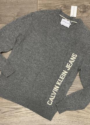 Вовняний светр calvin klein р. xl/42/14 - підійде також на р. l/40/12