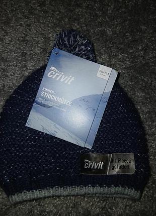 Шапочка детская новая на флисе crivit размер 146/164 на 11/14 лет