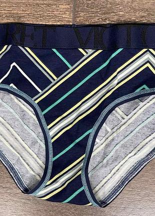 Victoria's secret размер s хлопковые трусики-хипстеры с низкой посадкой и лого оригинал