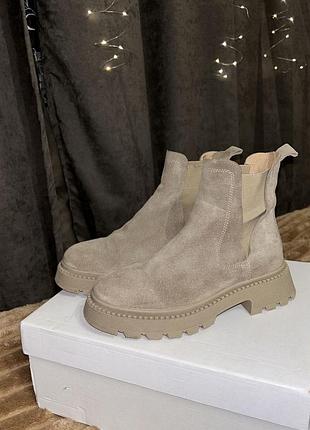 Челсі бежеві  замшеві