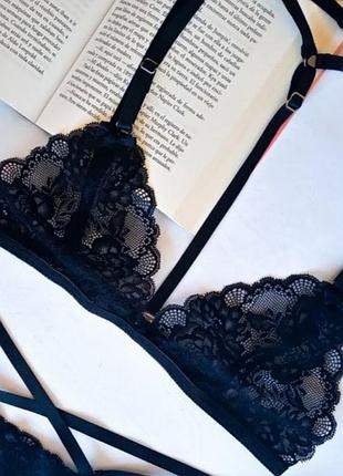 Лифчик бралетт с портупеей сетевой