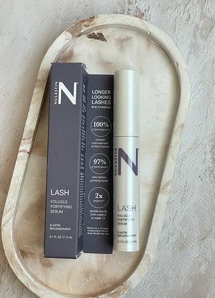 Сироватка для росту та зміцнення вій nulastin lash follicle fortifying serum