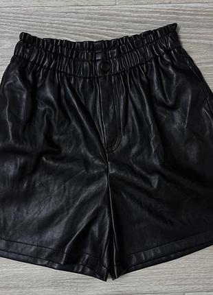 Шорты эко кожа