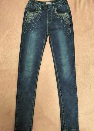 Джинсові легенси на ріст 152 см, весняні.