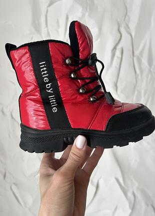 Зимові чобітки, ботинки 26р clibee