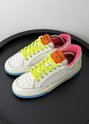 Vintage chanel women's low top sneakers винтаж женские кеды кроссовки женские шаннель оригинал