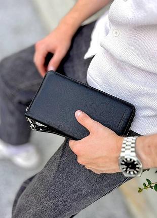Надійний чоловічий клатч dark на повсякдення! класичний дизайн та зручний доступ до важливих речей, які потрібно носити з собою