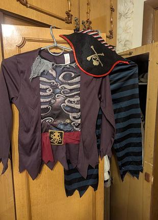 Костюм пірат+пов'язка на око ,піратська вечірка