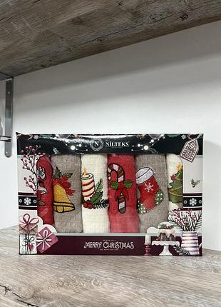 Подарунковий набір новорічних рушників