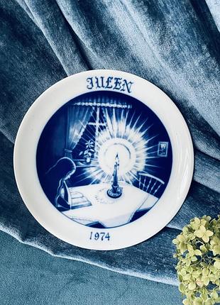 💙 тарілка 💙 вінтажна настінна різдвяна колекційна порцеляна