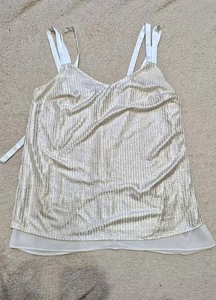 Праздничная золотистая майка