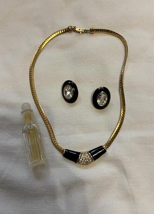 Вінтажний чокер та сережки trifar