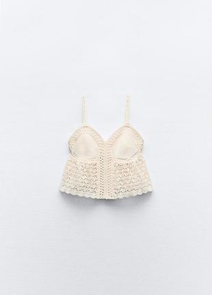 Мереживний топ zara