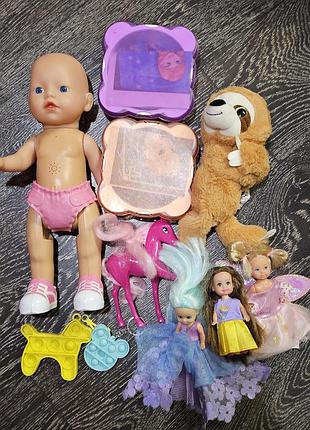 Лот игрушек для девочки. zapf creation. zuru