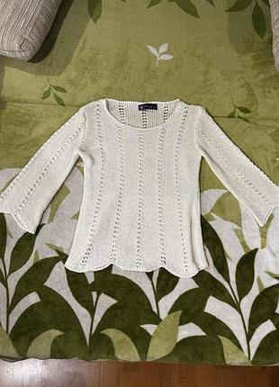 Вʼязана кофта жіноча біла
