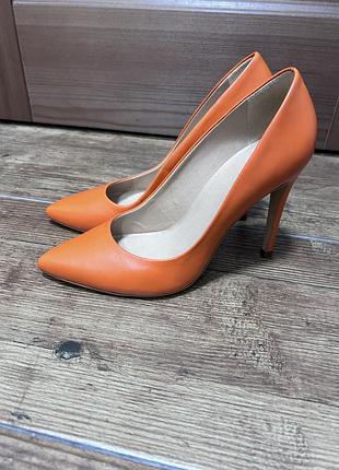 Шкіряні туфлі, розмір 37, preppy