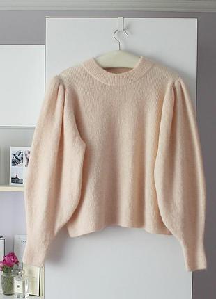 Бежевый свитер с шерстью и мохером от ichi