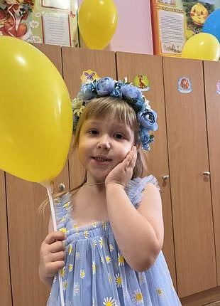 Плаття в ромашки 120 см та обруч україночки