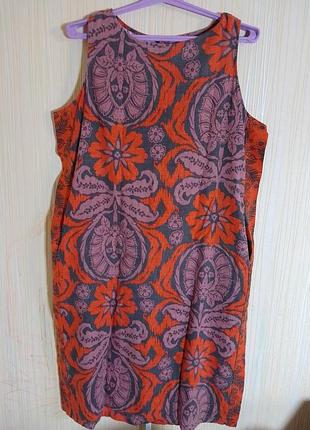 Сукня льон+віскоза батал