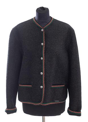 Аутентичный шерстяной жакет giesswein (встрея) walkwolle loden в стиле trachten