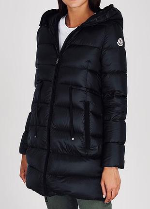▪️жіночий зимовий чорний пуховик пальто до коліна зима moncler монклер, женский чёрный зимний черный пуховик пальто до колена зима moncler монклер