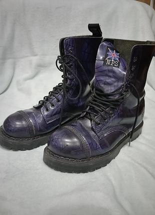 Сапоги-берцы из натуральной кожи