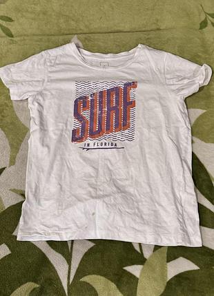 Біла футболка з написом