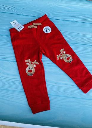 Штани новорічні в розмірі 92