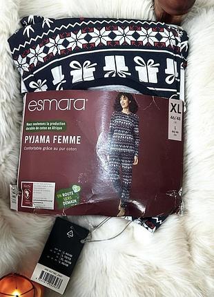 Піжама з новорічним принтом ,жіноча піжама