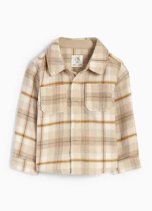 Фланелевая рубашка c&amp;a 2-3мес, 62см